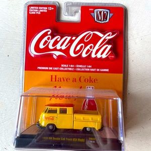 Collectible toy VW truck Coca Cola